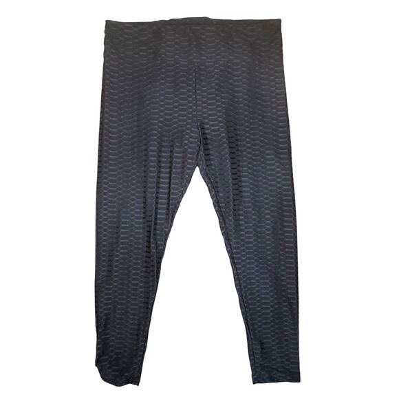 No Boundaries Women’s Leggings XXL (19) Black Textured High Waist Plus Size - Picture 1 of 5